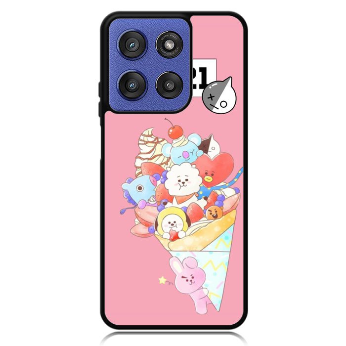 BTS BT21 Pink Cute Motorola Moto G Stylus 5G 2025 Case OV4309