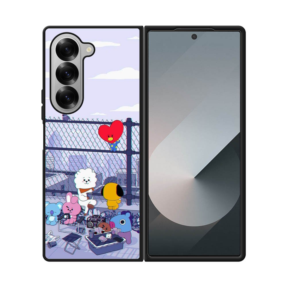 BTS BT21 Cute Rooftop Samsung Galaxy Z Fold 7 5G Case OV4270