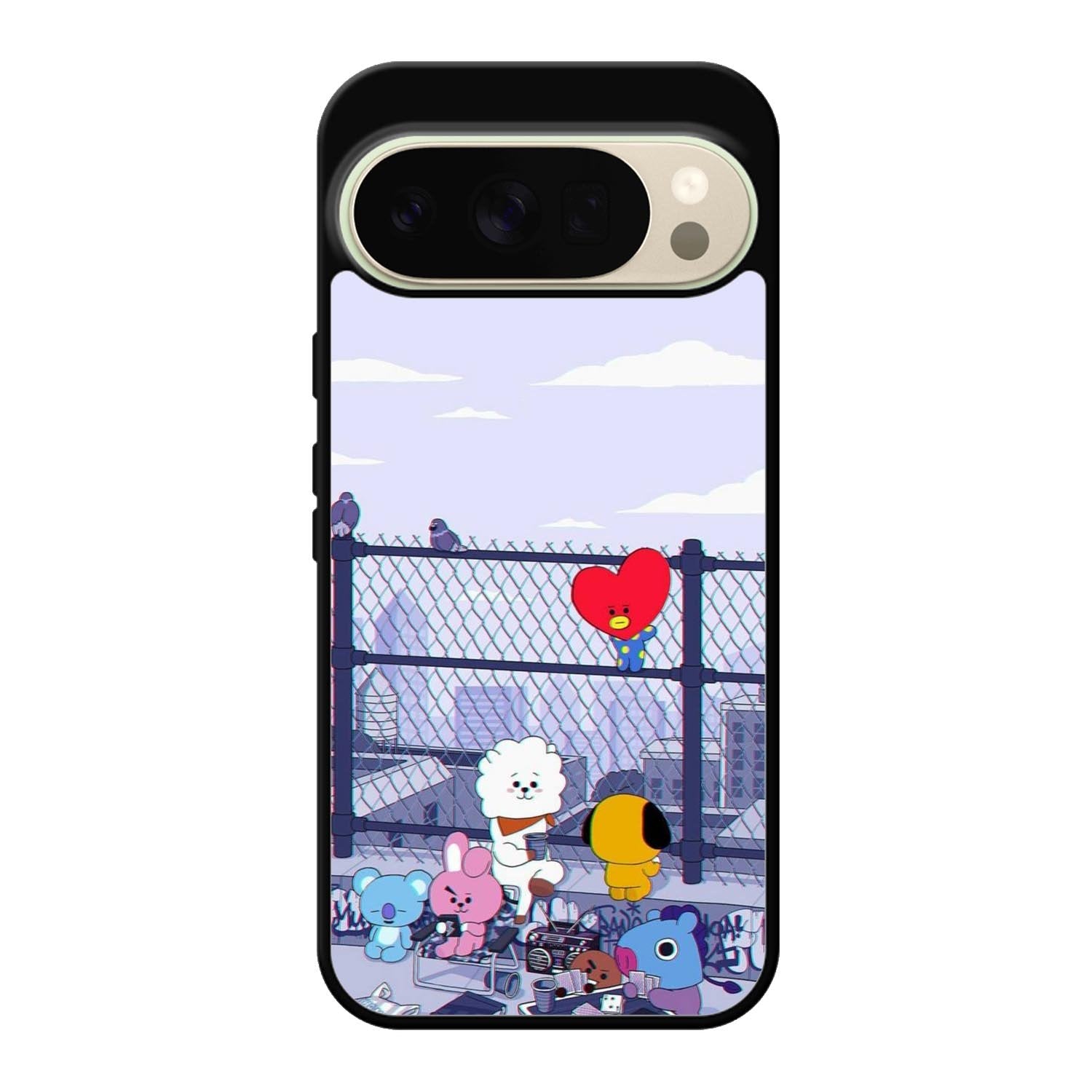 BTS BT21 Cute Rooftop Google Pixel 10 Pro Case OV4270