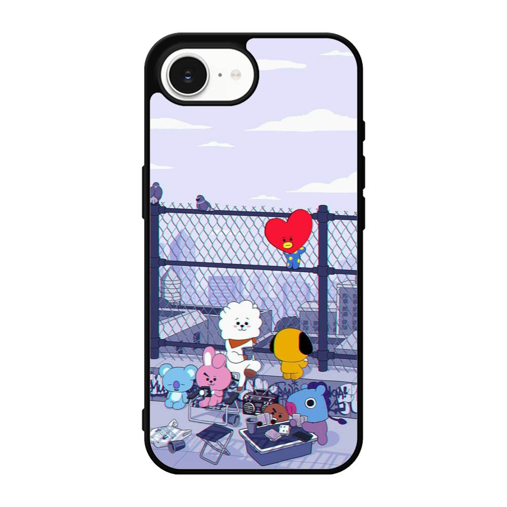BTS BT21 Cute Rooftop iPhone 17e Case OV4270