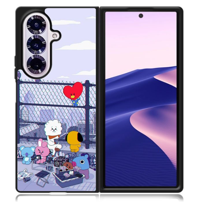 BTS BT21 Cute Rooftop Samsung Galaxy Z Fold 7 Case OV4270