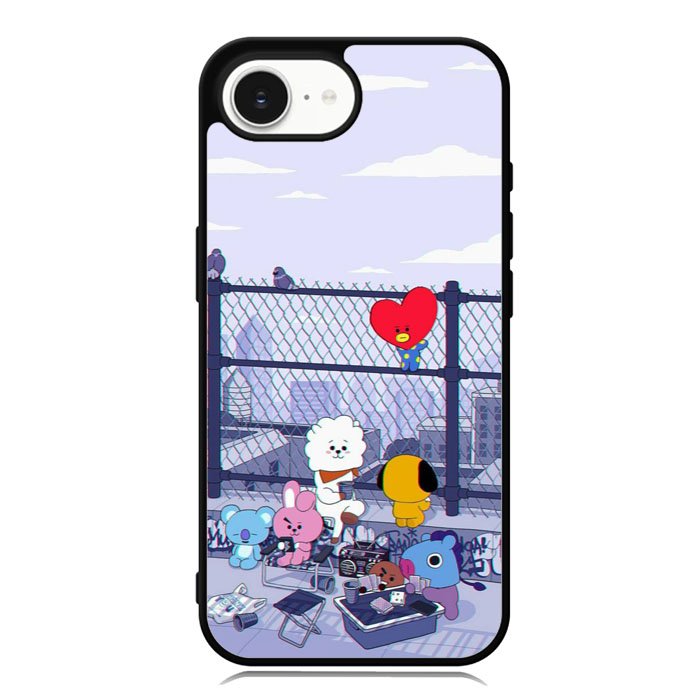 BTS BT21 Cute Rooftop iPhone 16e Case OV4270