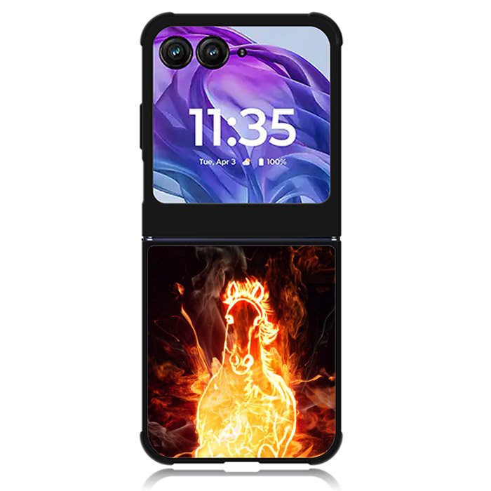 The Fire Horse Fast Run Motorola Moto Razr Plus 2024 , Moto Razr+ 2024 Case OV7806