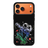 Astro Skateboard To Moon And Back iPhone 17 Pro Case QC3893