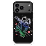 Astro Skateboard To Moon And Back iPhone 17 Pro Case RC3893