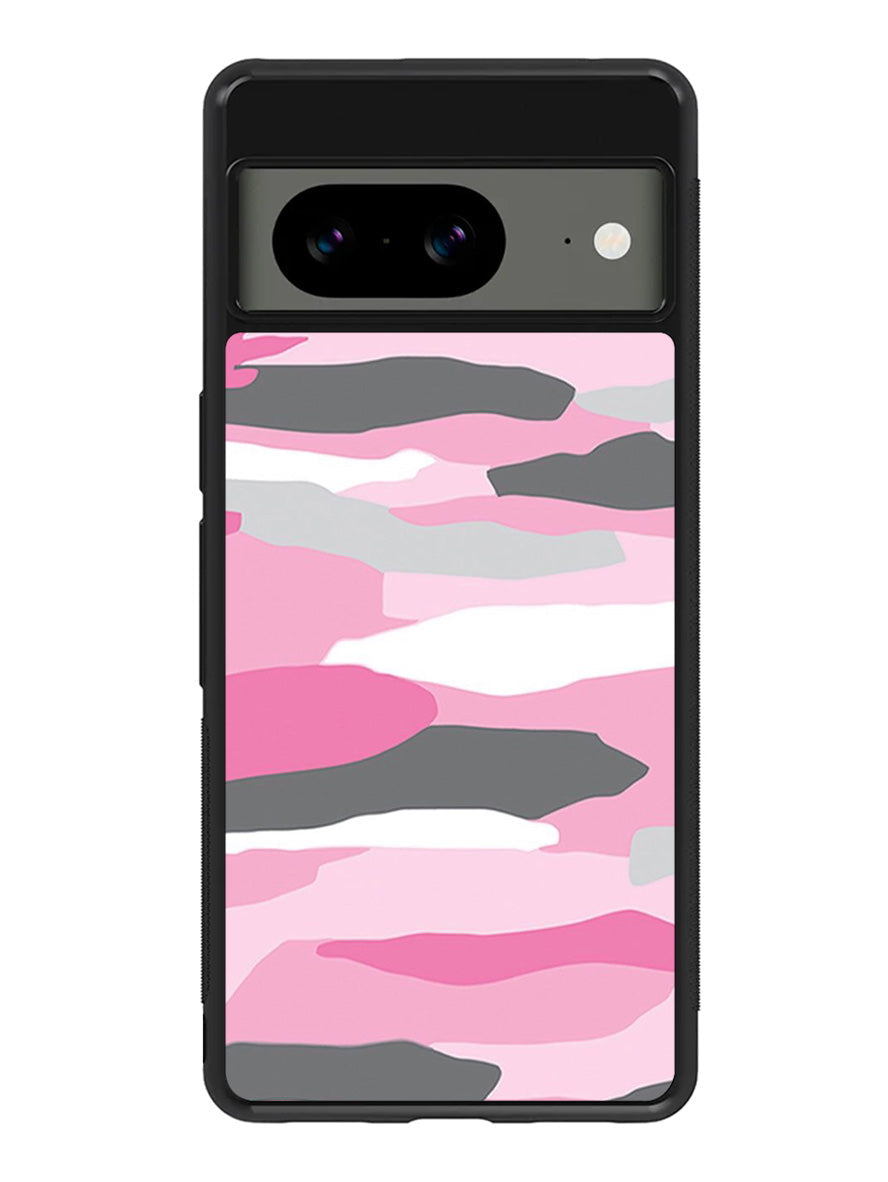 Pink Camo Google Pixel 8A Case QC2911