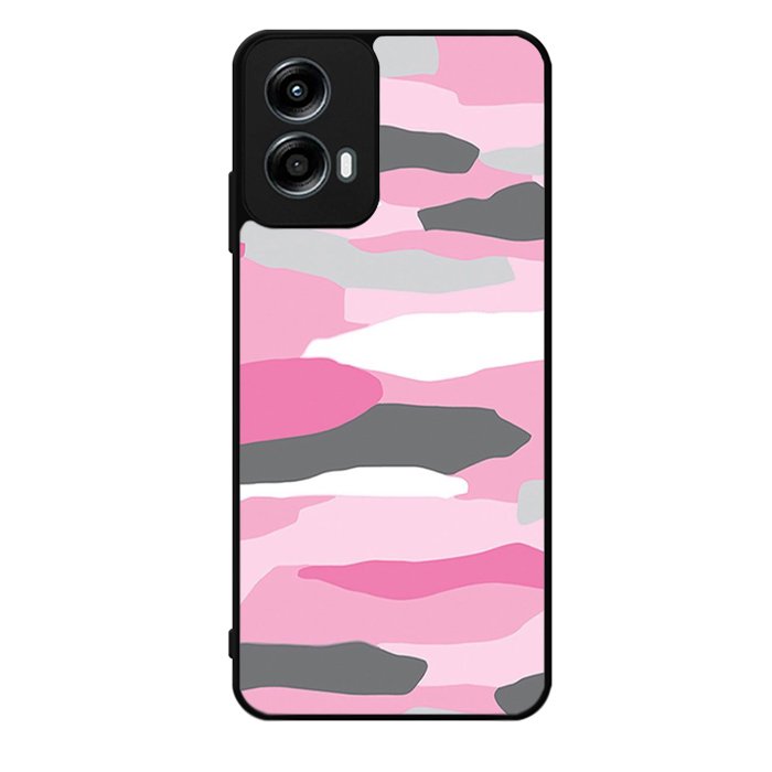 Pink Camo Motorola Moto G Play 2024 Case OV2911