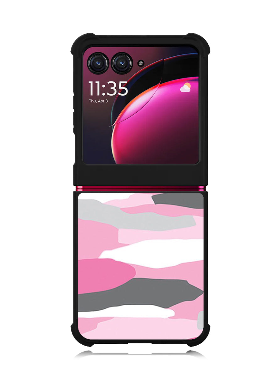 Pink Camo Motorola Moto Razr Plus 2023 , Moto Razr+ 2023 Case OV2911