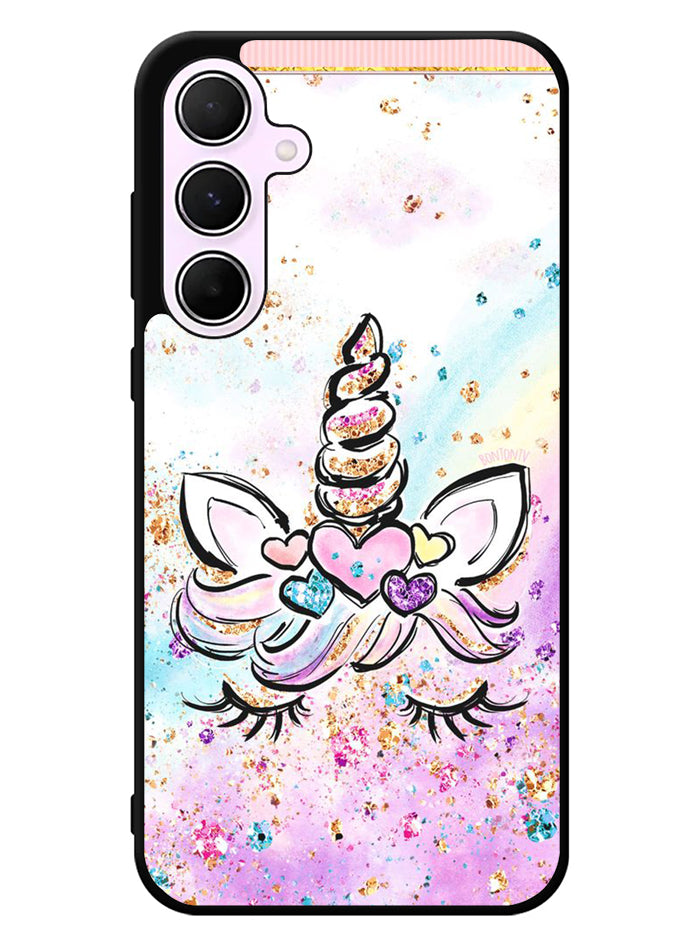 Cute Unicorn Sparkling Samsung Galaxy A35 5G Case