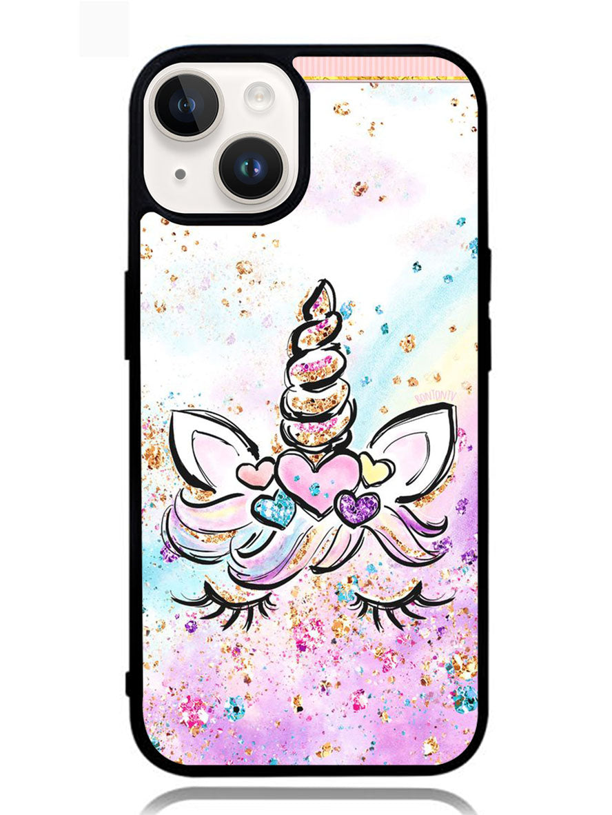 Cute Unicorn Sparkling iPhone 14 Plus Case OV7820