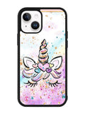 Cute Unicorn Sparkling iPhone 15 Case OV8421