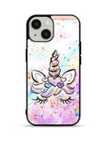 Cute Unicorn Sparkling iPhone 15 Plus Case