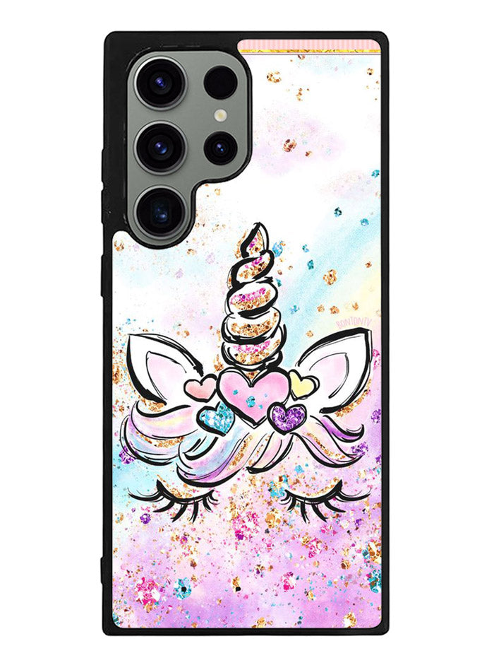 Cute Unicorn Sparkling Samsung Galaxy S23 Ultra 5G Case