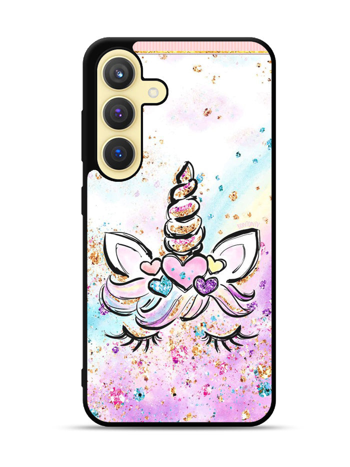 Cute Unicorn Sparkling Samsung Galaxy S24 Plus 5G , Samsung Galaxy S24+ 5G Case