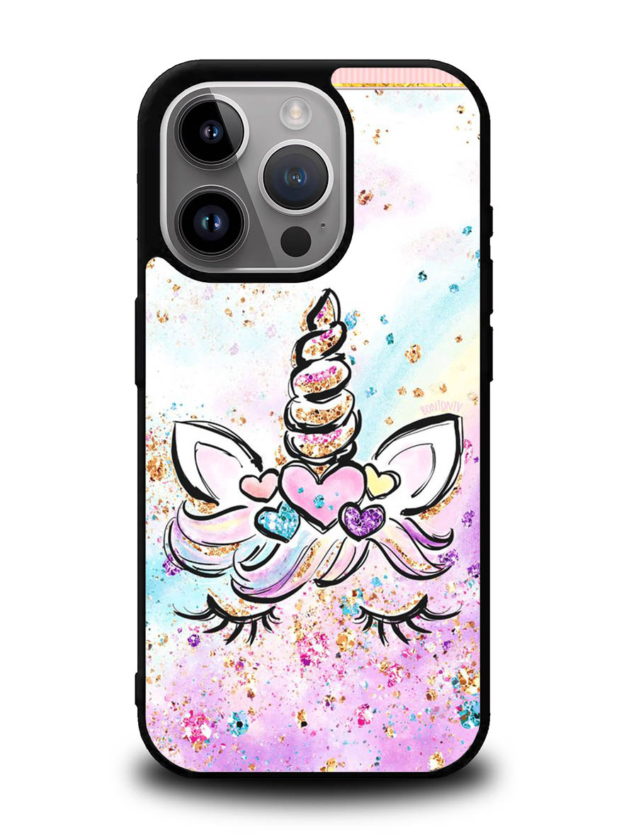 Cute Unicorn Sparkling iPhone 16 Pro Case