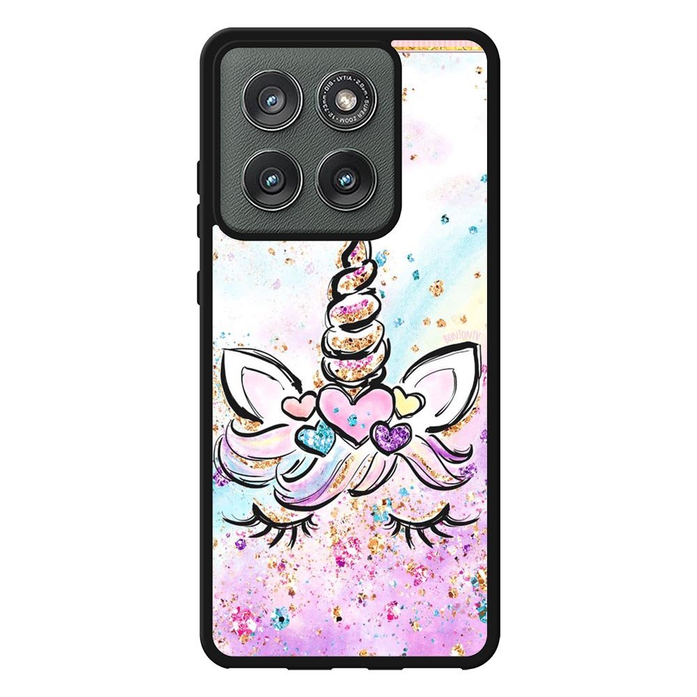Cute Unicorn Sparkling Motorola Moto Edge 2025 Case
