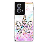 Cute Unicorn Sparkling Motorola Moto Edge 2024 Case OV7456