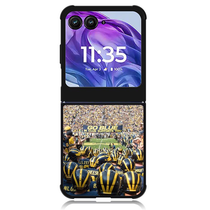 michigan wolverines 10th Motorola Moto Razr Plus 2024 , Moto Razr+ 2024 Case