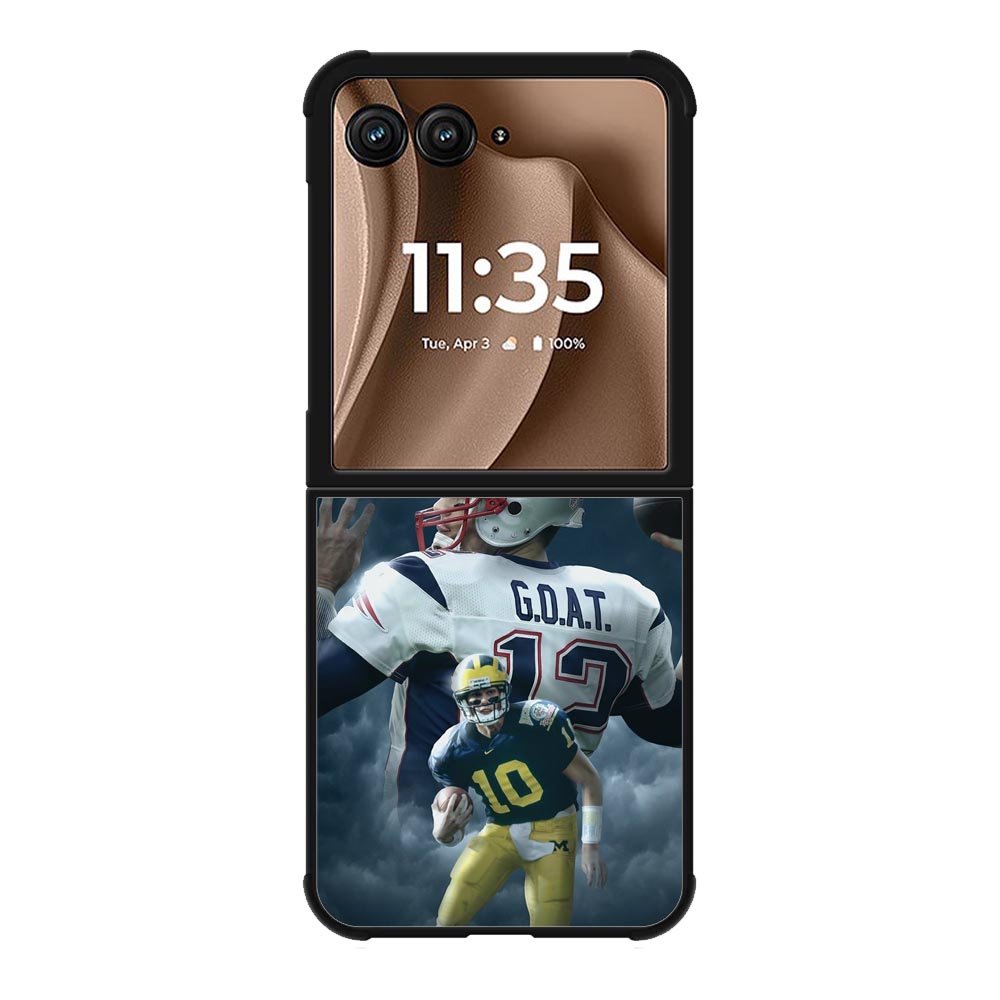 Tom brady the goat Michigan This Is Michigan Motorola Moto RAZR Plus 2025 Case OV2172