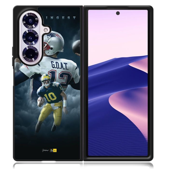 Tom brady the goat Michigan This Is Michigan Samsung Galaxy Z Fold 7 Case OV2172