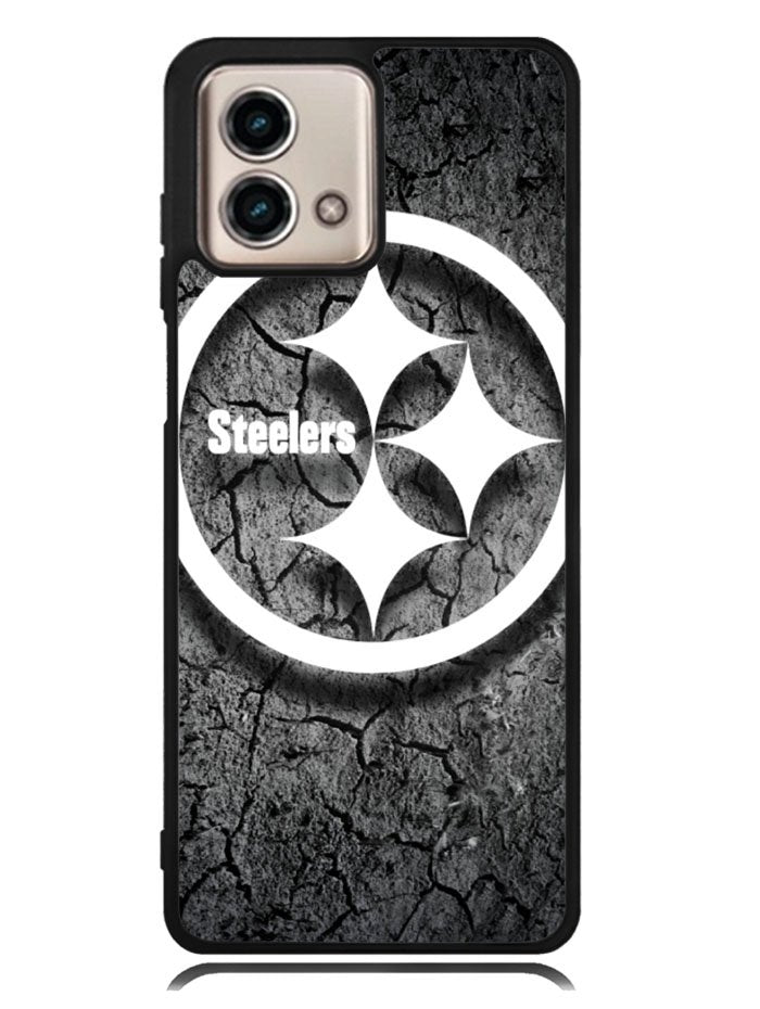 Steelers black and white Motorola Moto G Stylus 5G 2023 Case OV6899