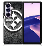 Steelers black and white Samsung Galaxy Z Fold 7 Case OV6899
