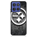 Steelers black and white Motorola Moto G Stylus 5G 2025 Case OV6899