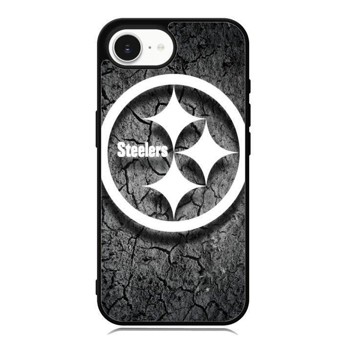 Steelers black and white iPhone 16e Case OV6899