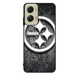Steelers black and white Motorola Moto G Stylus 5G 2024 Case OV6899
