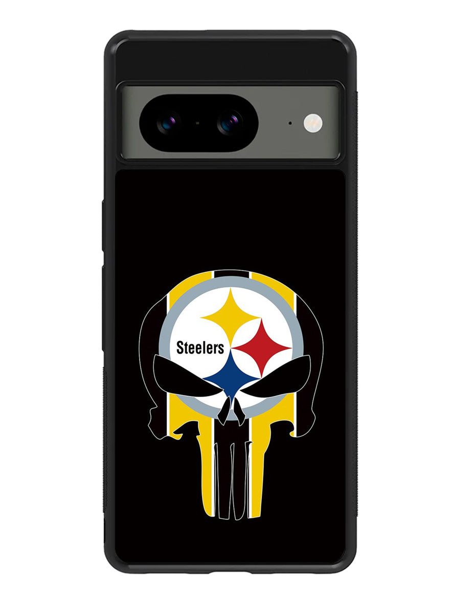 Pittsburgh Steelers skull flags Google Pixel 8A Case QC2852