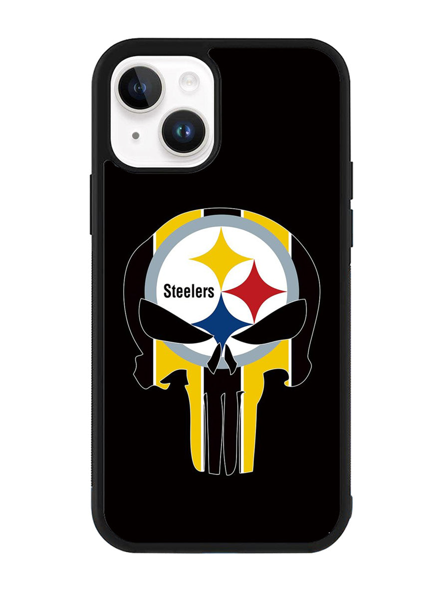Pittsburgh Steelers skull flags iPhone 14 Case QC2852