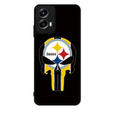 Pittsburgh Steelers skull flags Motorola Moto G Play 2024 Case OV2852