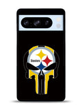 Pittsburgh Steelers skull flags Google Pixel 8 Pro Case QC2852