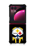 Pittsburgh Steelers skull flags Motorola Moto Razr Plus 2023 , Moto Razr+ 2023 Case OV2852