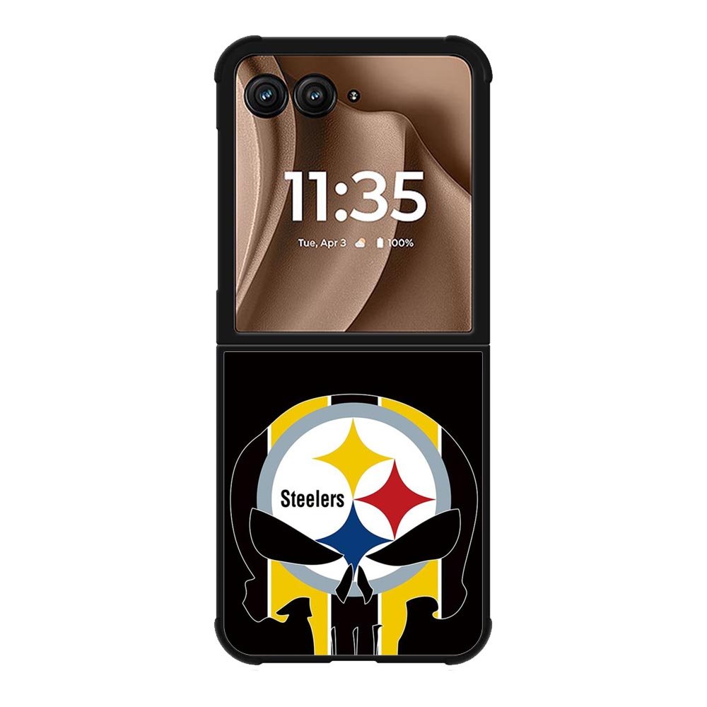 Pittsburgh Steelers skull flags Motorola Moto RAZR Plus 2025 Case OV2852