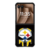 Pittsburgh Steelers skull flags Motorola Moto RAZR Plus 2025 Case OV2852