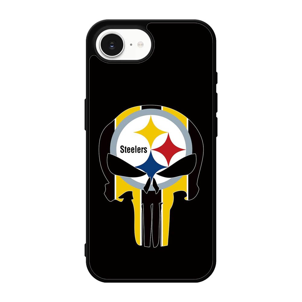 Pittsburgh Steelers skull flags iPhone 17e Case QC2852