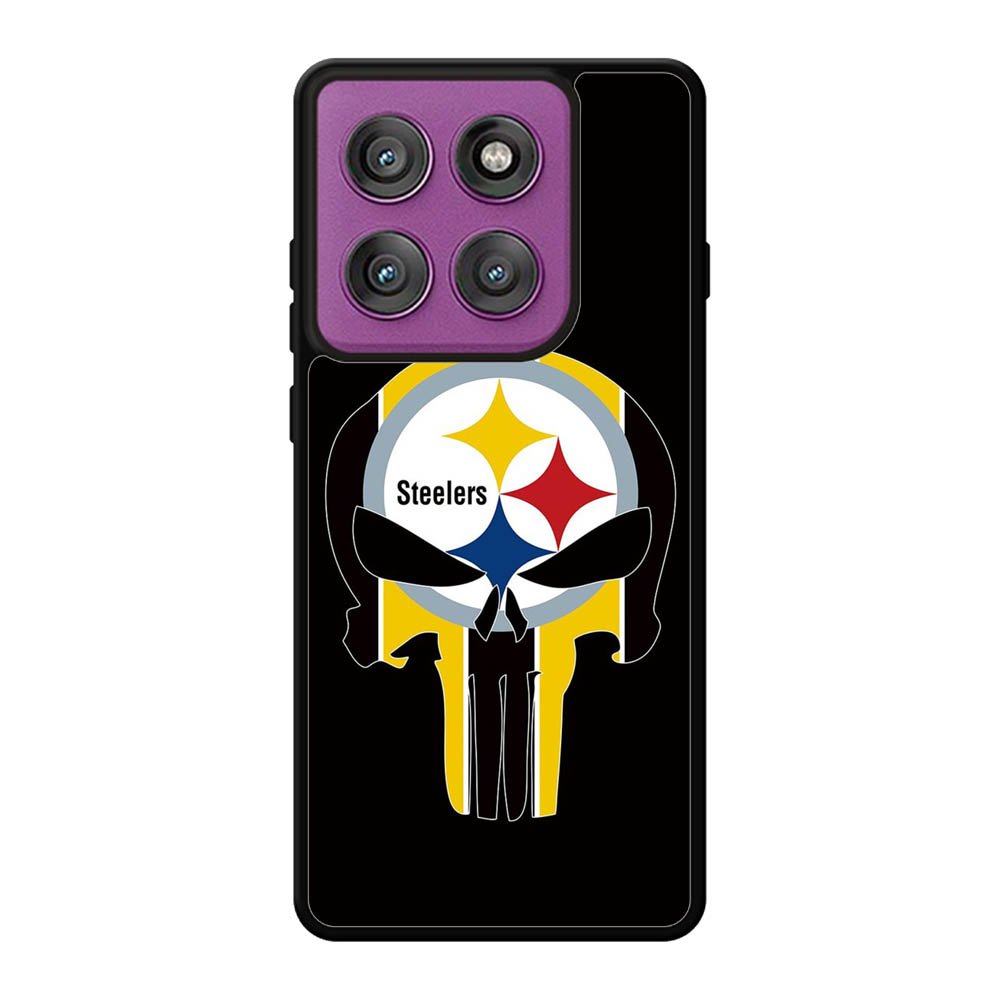Pittsburgh Steelers skull flags Motorola Moto Edge 60 Pro Case QC2852