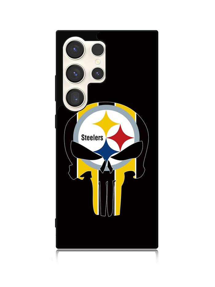 Pittsburgh Steelers skull flags Samsung Galaxy S25 Ultra 5G Case QC2852