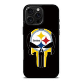 Pittsburgh Steelers skull flags iPhone 16 Pro Case OV2852