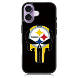 Pittsburgh Steelers skull flags iPhone 17 Case OV2852