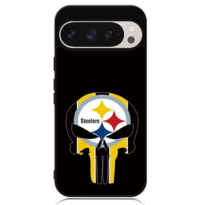 Pittsburgh Steelers skull flags Google Pixel 9 Pro XL Case OV2852