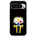 Pittsburgh Steelers skull flags Google Pixel 9 Pro XL Case OV2852