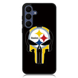 Pittsburgh Steelers skull flags Samsung Galaxy S25 FE Case OV2852