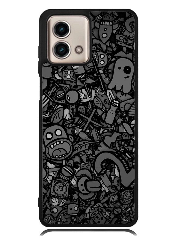Doodle Grey Cool Motorola Moto G Stylus 5G 2023 Case OV7100