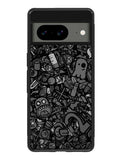 Doodle Grey Cool Google Pixel 8A Case QC7100