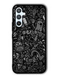 Doodle Grey Cool Samsung Galaxy A14 5G Case QC7100