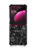 Doodle Grey Cool Motorola Moto Razr Plus 2023 , Moto Razr+ 2023 Case OV7100