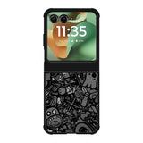 Doodle Grey Cool Motorola Moto RAZR 2025 Case OV7100