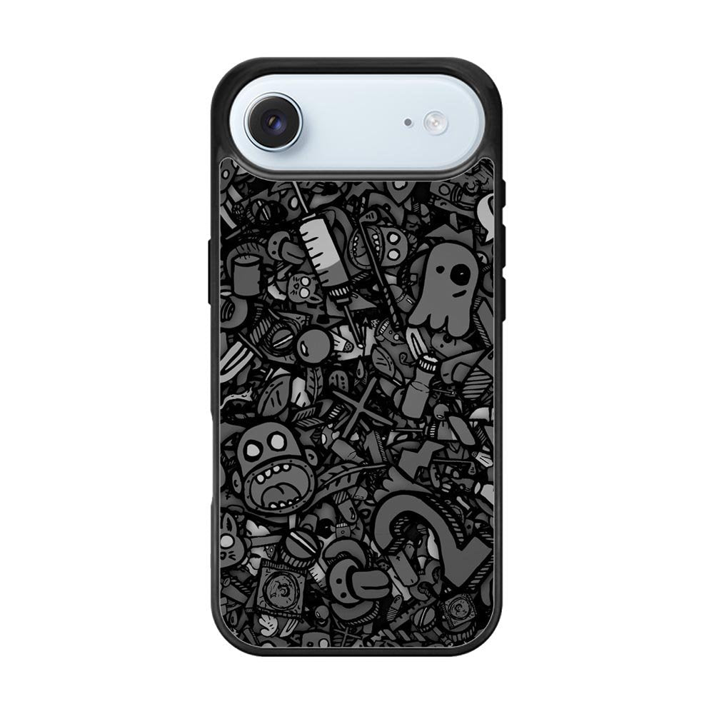 Doodle Grey Cool iPhone Air Case OV7100
